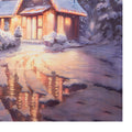 Kerst Achtergronddoek 180x210 cm Grijs Textiel Winter