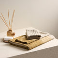 Katoenen bamboe wafelhanddoek - Dip Dye badset