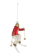 J-Line hanger Skiër - glas - wit/rood