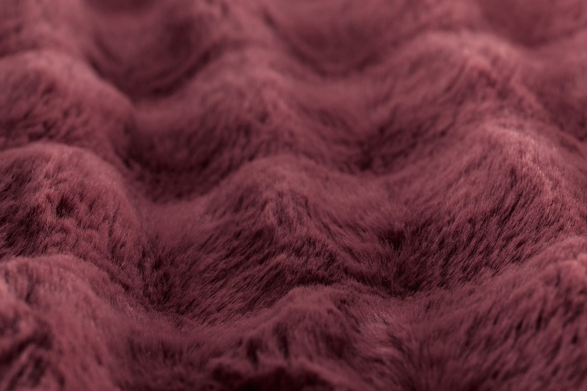 Cushion (filled) Bubble rabbit fur - 45x45 cM