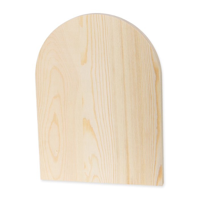Houten bord "boog" ca. 31x23x1.8 cm