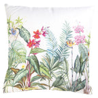 Kussenhoes 40x40 cm Wit Groen Katoen Jungle Botanics Sierkussenhoes