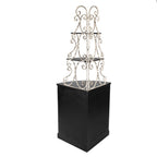 Wandkast Zwart, Hout en IJzer 78x55x181 cm