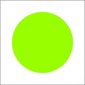 Blanco etiketten - Rond 35mm - fluor groen
