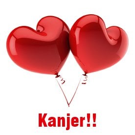 Cadeau kaartjes – Kanjer - 7x7cm - 20 st