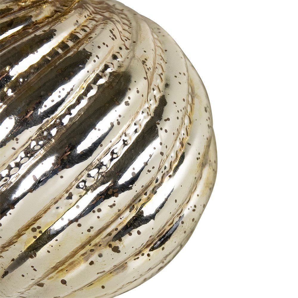 Decoratie bal gewei goud 12cm
