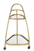J-Line trolley Driehoekig - metaal/spiegel - goud