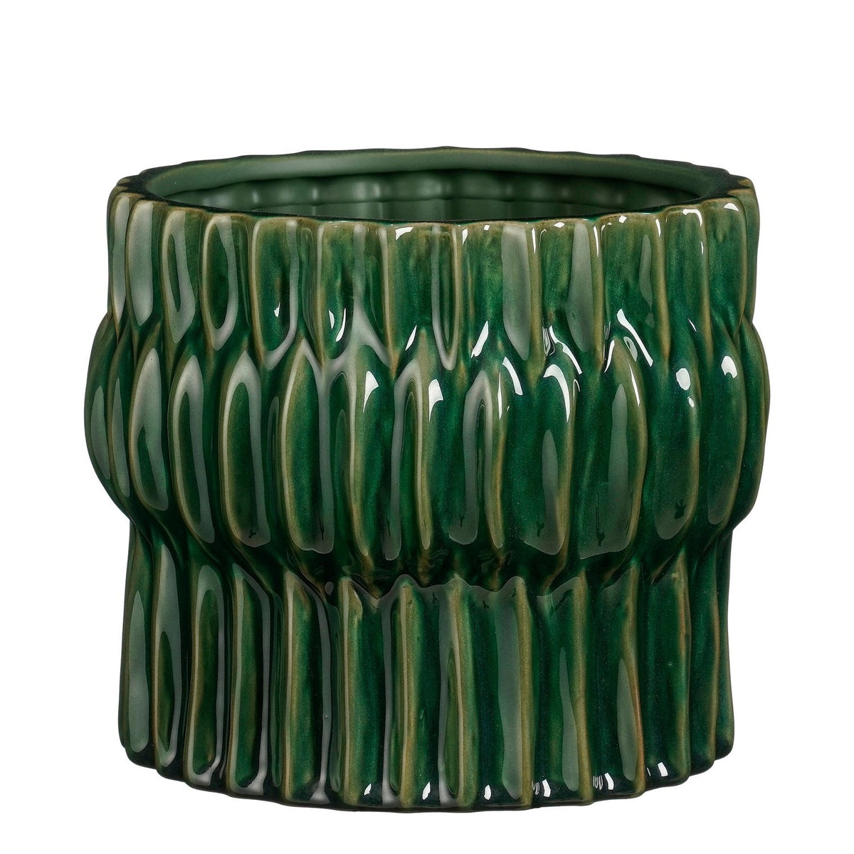Gem pot rond groen