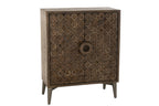J-Line Kast 2 Deuren Mangohout/Mdf Bruin