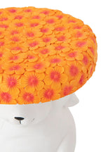 J-Line bijzettafel Konijn - polyresin - wit/oranje