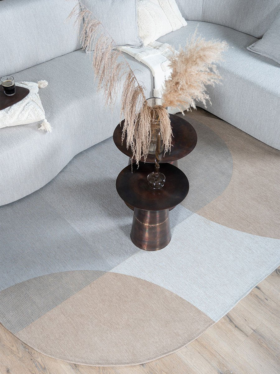 Vloerkleed Eli Beige - Ovaal 200 x 290 cm