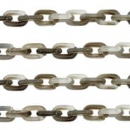 Brillenkoord acrylic chain verguld