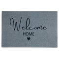 Deurmat welcome home grijs 75x50cm