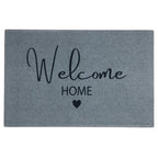 Deurmat welcome home grijs 75x50cm