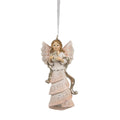 Kersthanger Engel 4x3x10 cm Roze Polyresin Kerstboomversiering