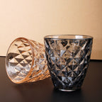 Glas 27cl oker Prisma - Set van 4