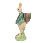 Beeld Konijn 30 cm Bruin Groen Polyresin Paasdecoratie