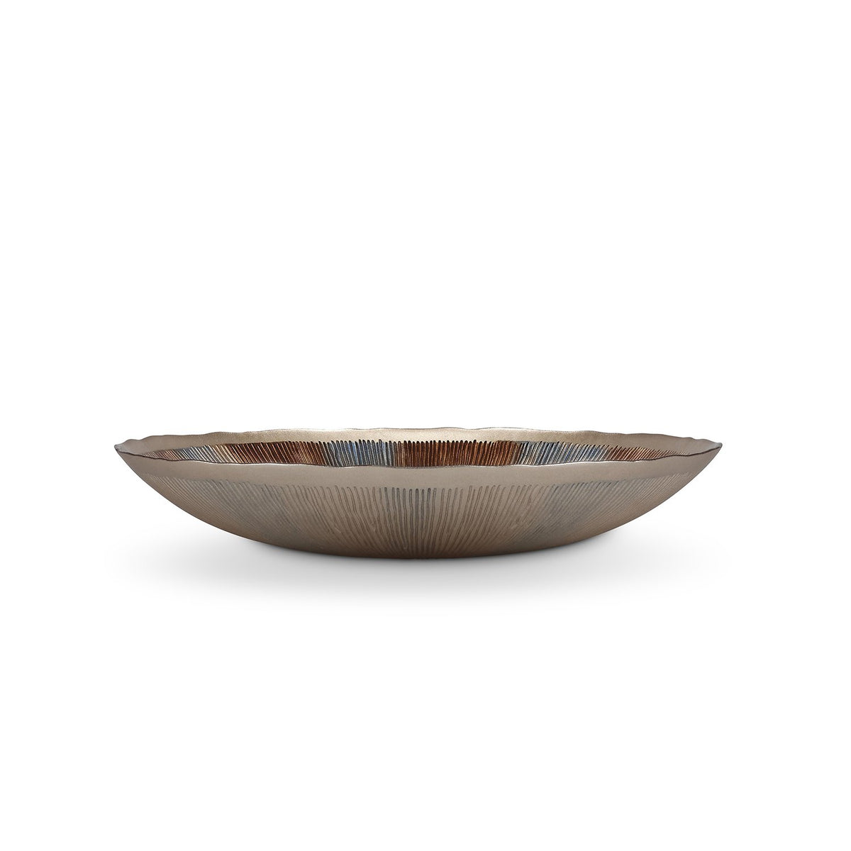 Decoratieve schaal 40xH6,5cm glas herfst Cosmo