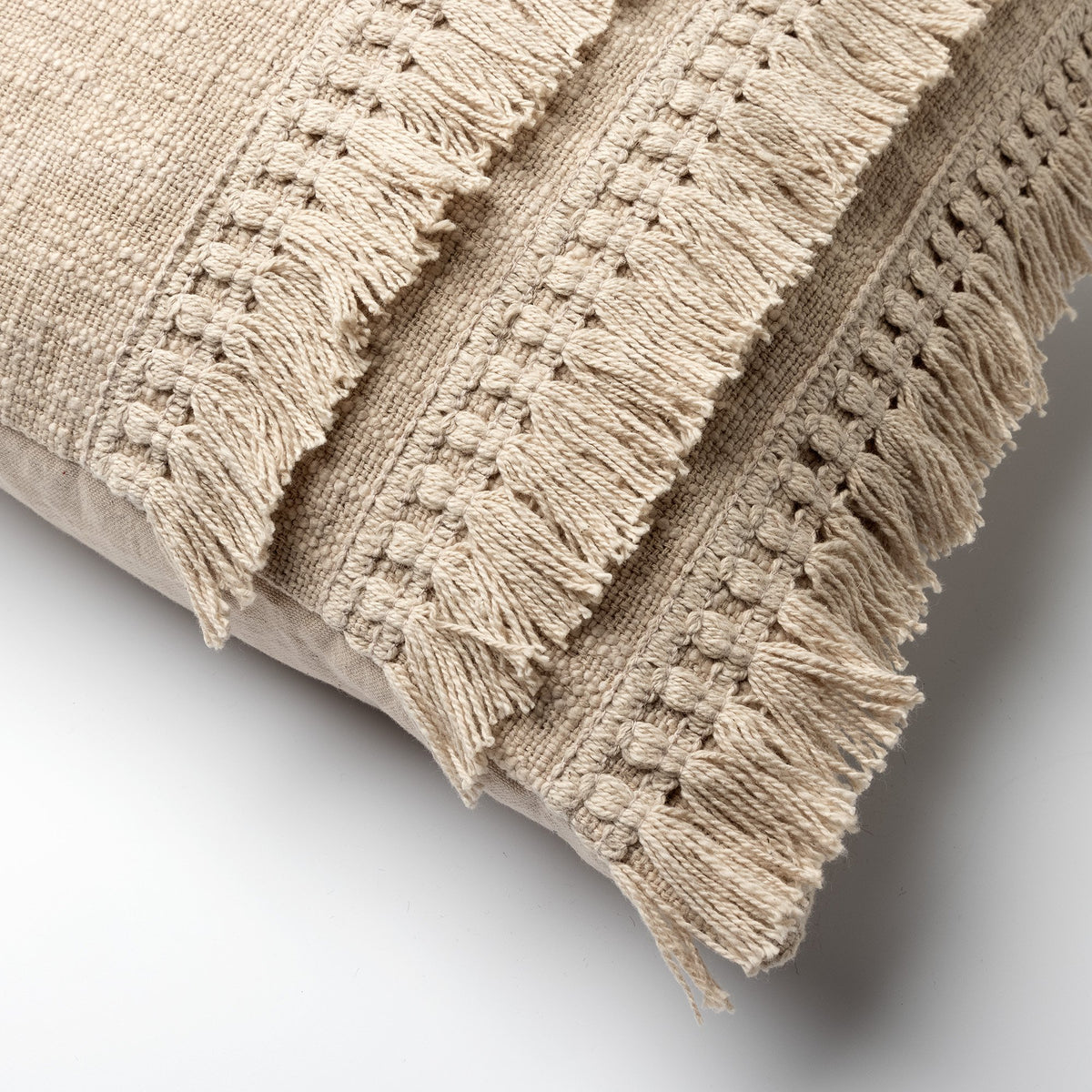 Dutch Decor Fara - Kussen 40x60 cm - 100% katoen - Puimsteen - Beige