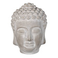 Beeld Boeddha 15x15x19 cm Grijs Steen
