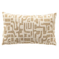 Dutch Decor Fabia - Kussen 30x50 cm - Wierook - Bruin, wit