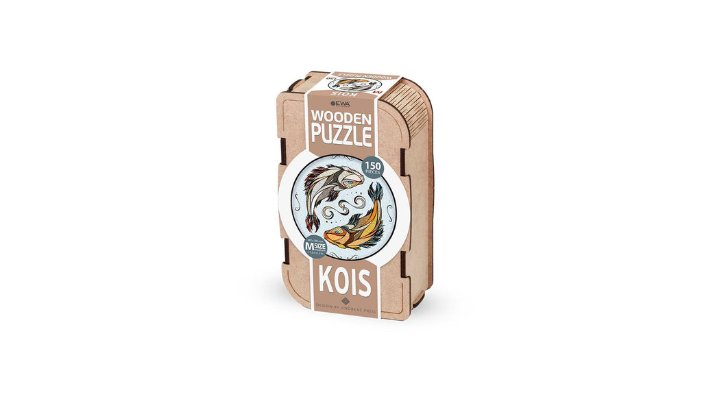 Eco Wood Art (EWA) Houten Legpuzzel Koi Kaper/ Kois size M, 2314, 28,5x28,5x0,5cm