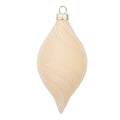 Kerstbal Ø 7x13 cm Beige Glas