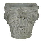 Bloempot 17x17x16 cm Grijs Groen Steen Bloempot Binnen