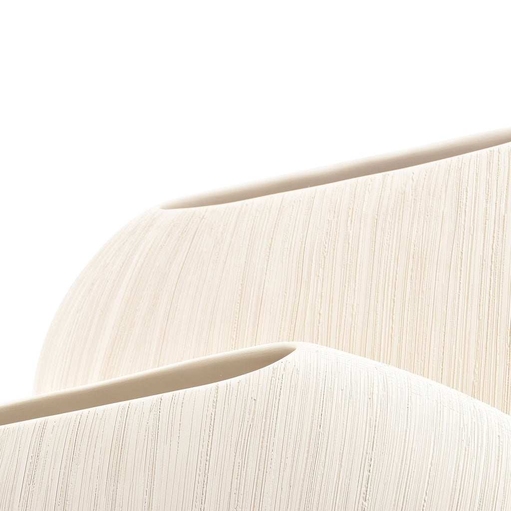 Vaas 43xH27,5cm beige Vico
