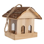 Vogelvoederhuisje 19x18x19 cm Bruin Hout