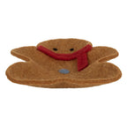 Decoratie schaal Gingerbread man 19x16x4 cm Bruin Vilt