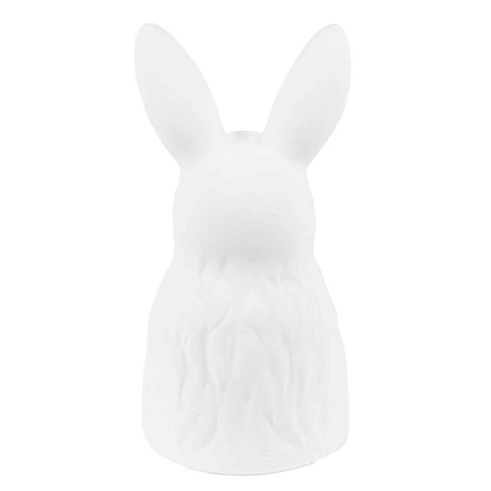 Beeld Konijn 21 cm Wit Goudkleurig Keramiek