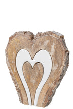 J-Line Hart - mangohout - naturel/wit - L