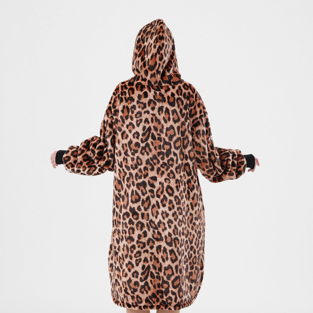 Textino Cheetah - Hoodie 70x110 cm - Dames - Tabaksbruin - Bruin