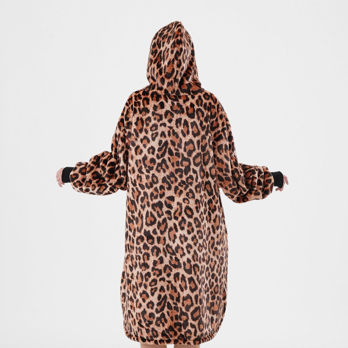Textino Cheetah - Hoodie 70x110 cm - Dames - Tabaksbruin - Bruin