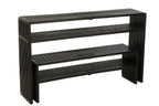 J-Line console Met Schap - hout - zwart - set van 2