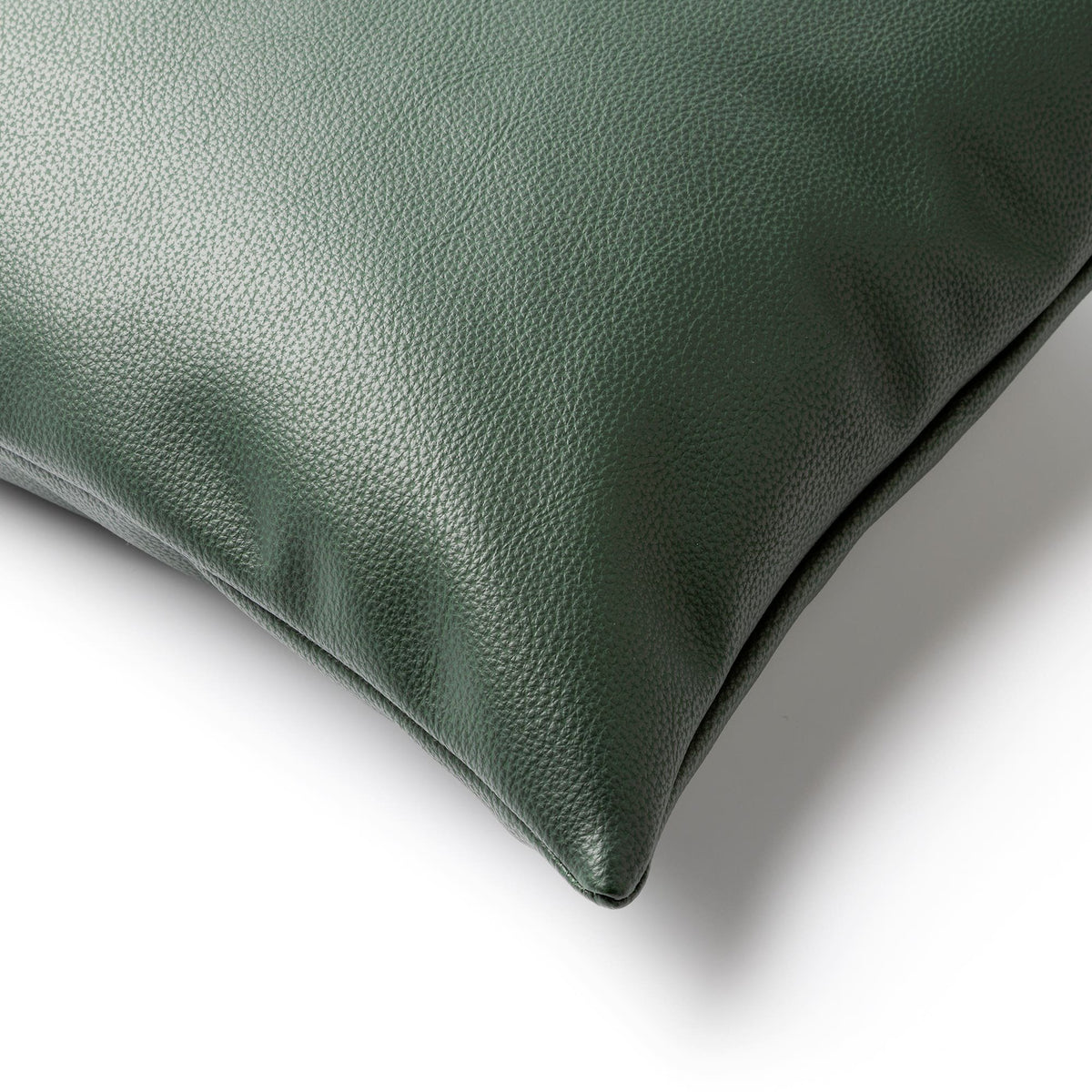 Nederlands Decor Jared - Cushion 45x45 cm - Lederen look - Solid Color - Garden Topiary - Green