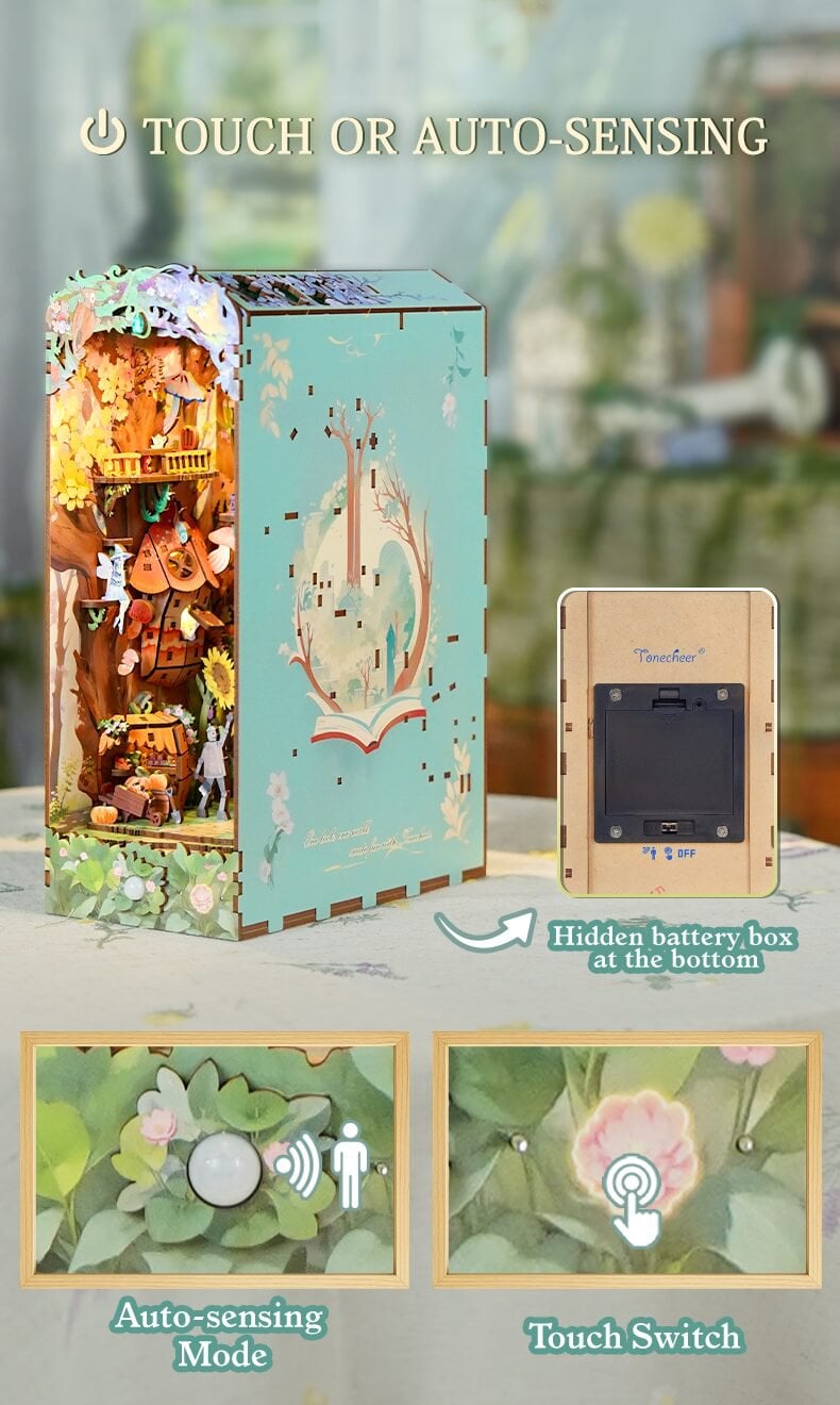 Tonecheer, DIY Book Nook, Dorothy's Journey, TQ139, 19x10x25,6cm