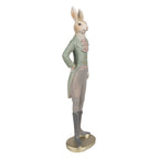 Beeld Konijn 40 cm Beige Groen Polyresin Paasdecoratie