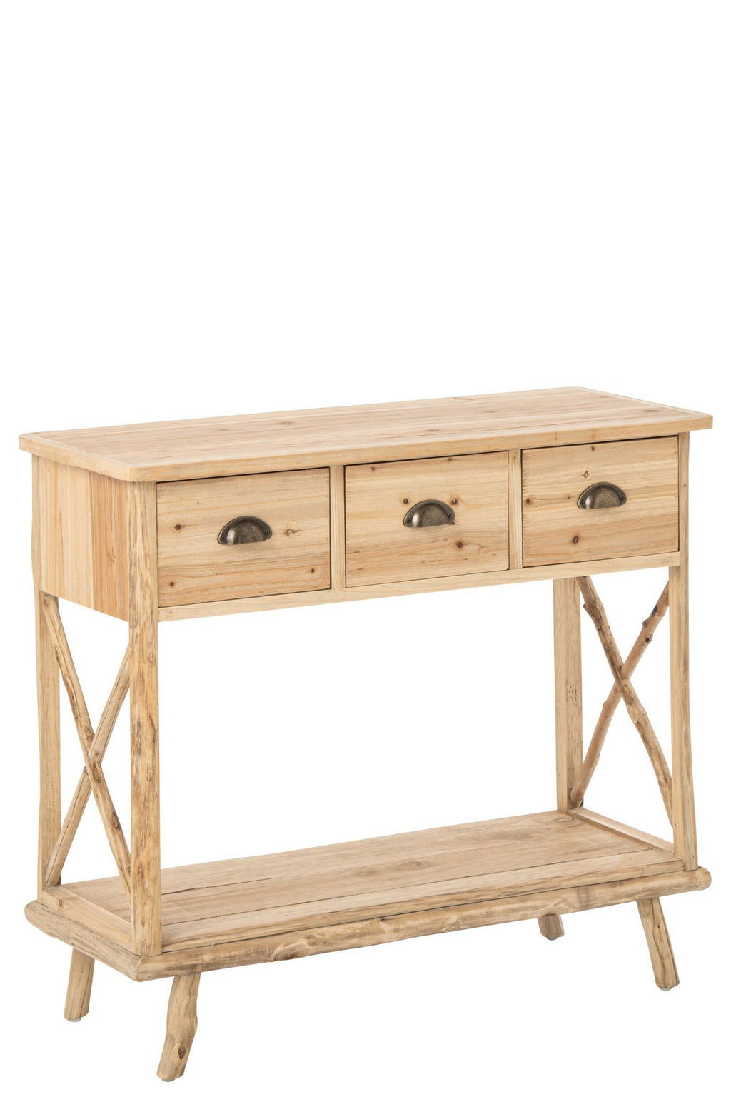 J-Line Consoletafel Chamonix - dennenhout - naturel