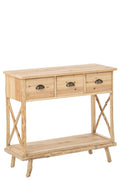 J-Line Consoletafel Chamonix - dennenhout - naturel