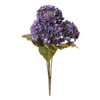 Kunstbloem Hortensia 44 cm Paars Kunststof Kunstplant