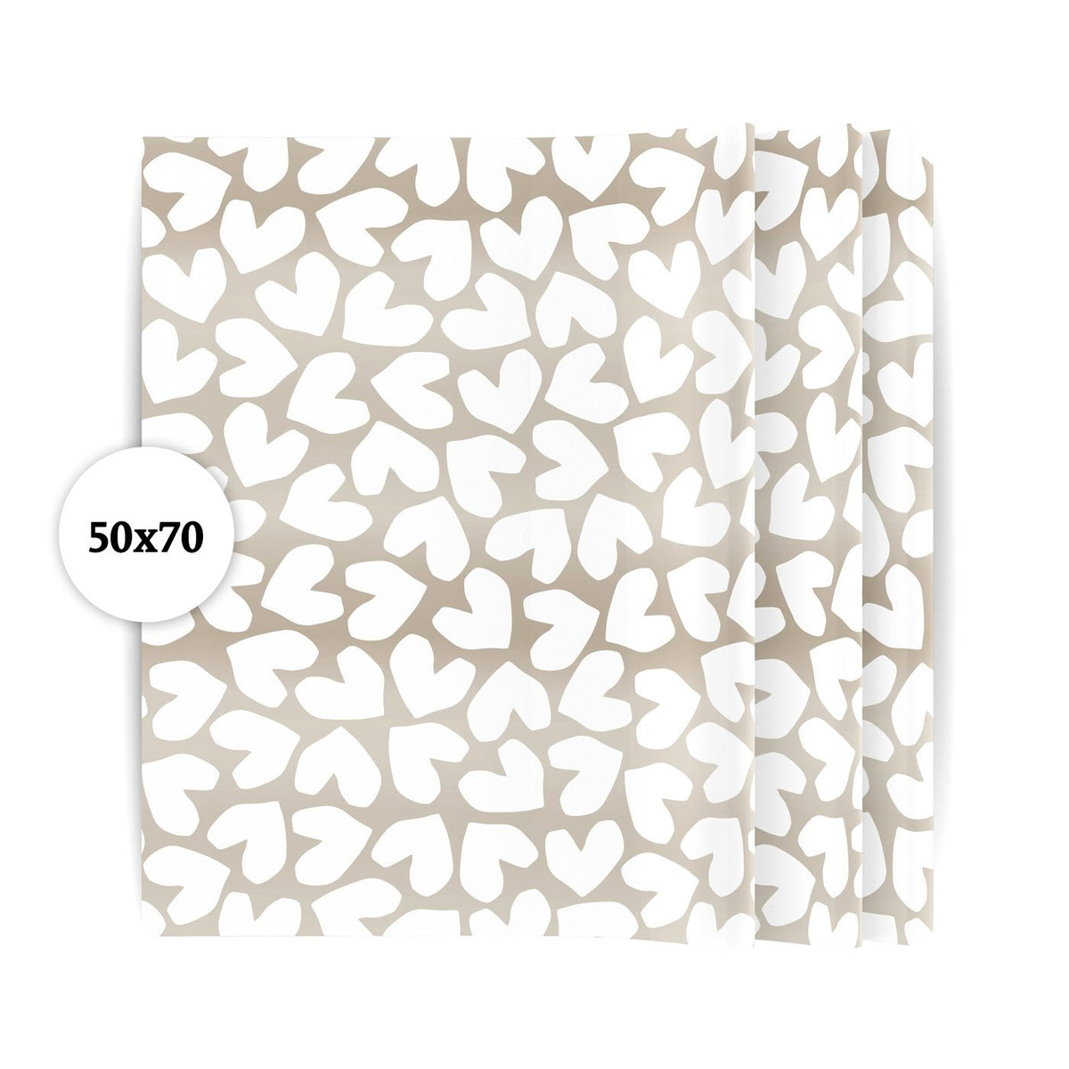 XL Solo Hearts '25 - Zijdepapier vellen 50x70cm