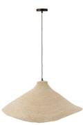 J-Line hanglamp Kegel - zeegras - wit