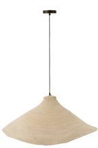 J-Line hanglamp Kegel - zeegras - wit