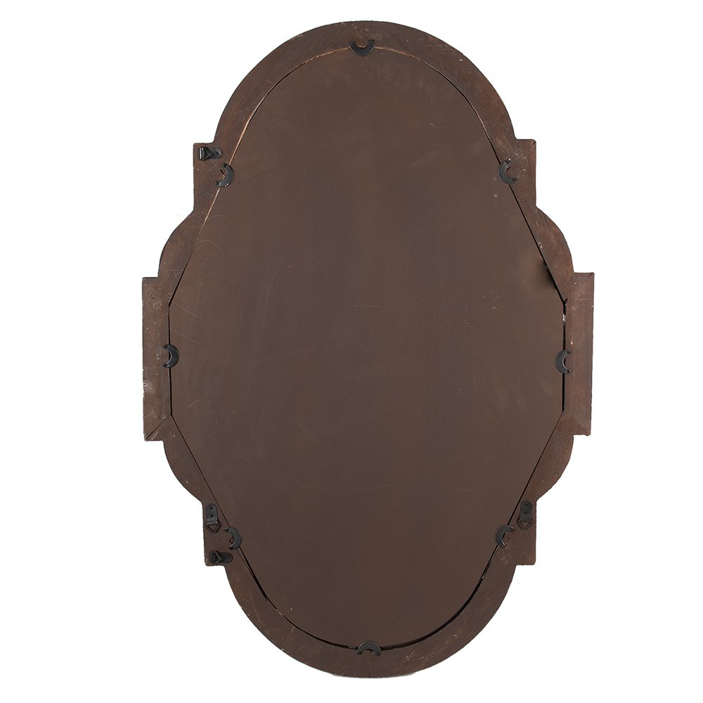 Mirror 63x4x91 cm Bruin Beige Hout Wall Mirror