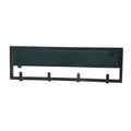 Wandjas coaty metaal met fluweel of lederlook - fluweel donkergroen, 60 cm