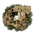 Kerstkrans Ø 30 cm Goudkleurig Kunststof