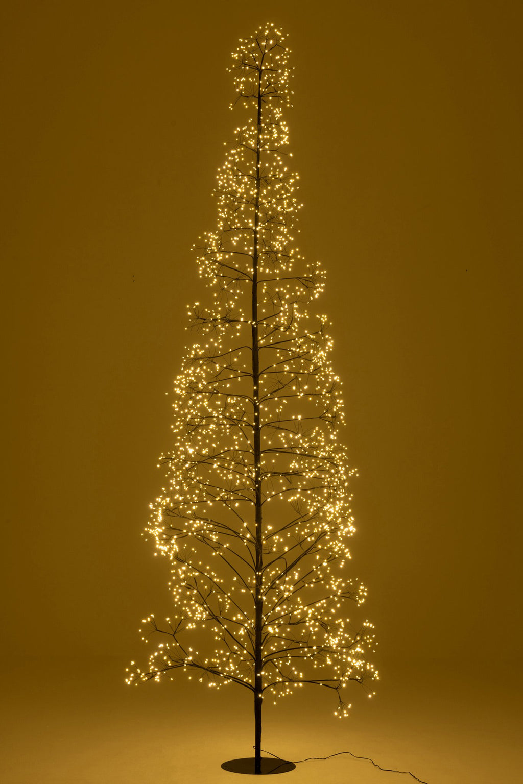 J-Line decoratie Boom 3000 Led - metaal - zwart - L