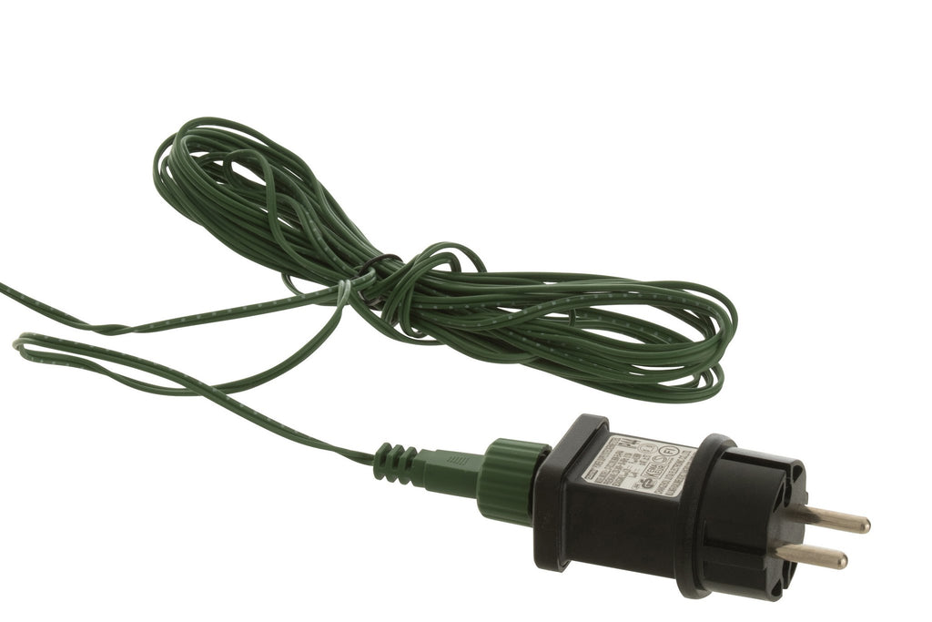 J-Line decoratie krans 20 LED - kunststof - groen - S